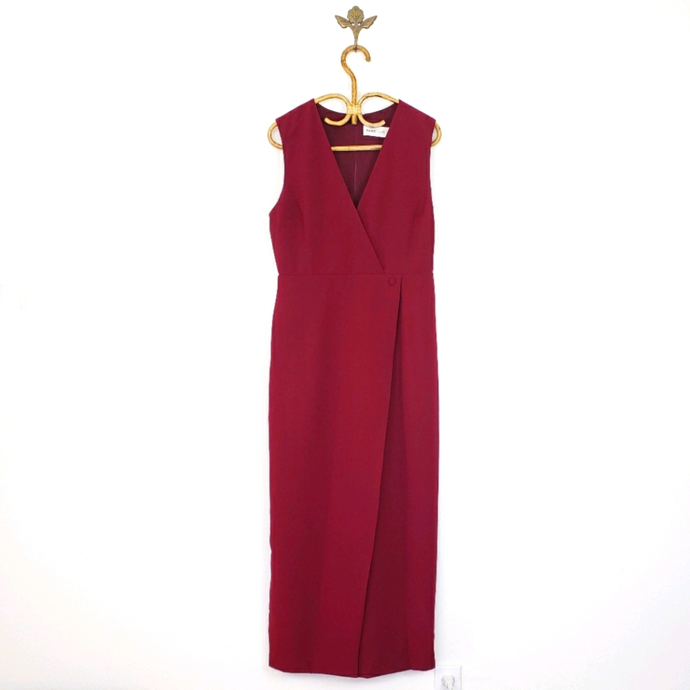 Fame and Partners Elena Faux Wrap Dress Sz 8-10
